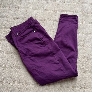 Purple stretch jeans with real pockets!